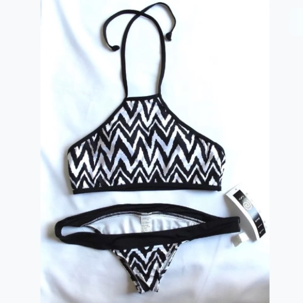 Swim du soleil  bikini set chevron woman size L